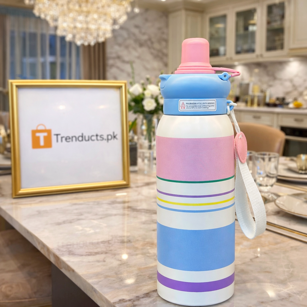 Leak-Proof & Insulated Artistic Pastel Vacuum Sipper