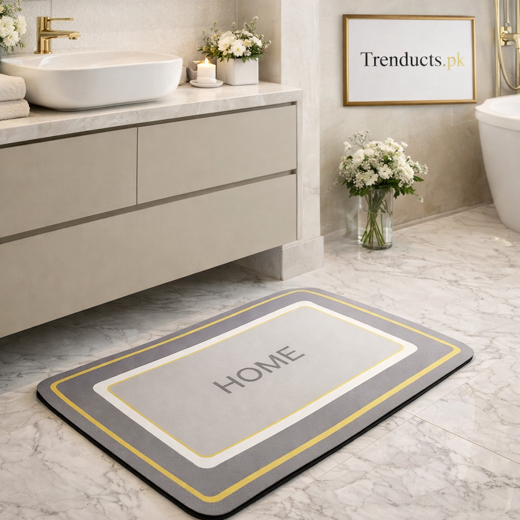 Home Anti-Slip Absorbent Mat – Modern Minimalist Rug