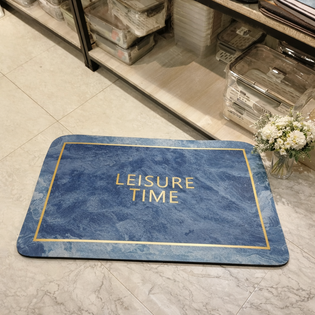 Luxury Marble Super Absorbent Bath Mat – 23x15 inch