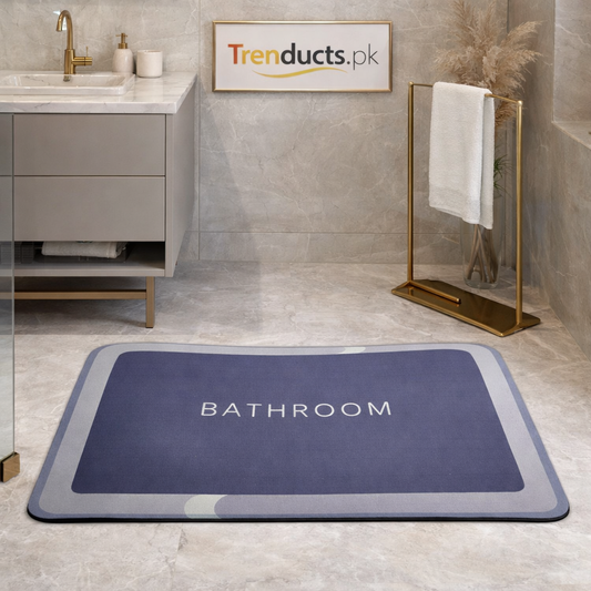 Premium Purple Anti-Slip Bathroom Mat – Super Absorbent