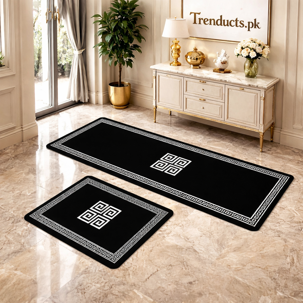 Premium 2-Piece Anti-Slip Runner Set – Large Waterproof Nappa Fabric Mats