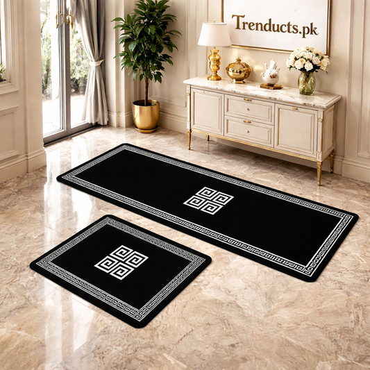 Premium 2-Piece Anti-Slip Runner Set – Large Waterproof Nappa Fabric Mats