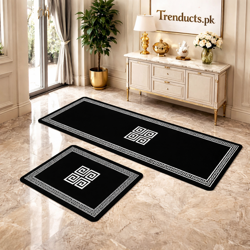 Premium 2-Piece Anti-Slip Runner Set – Large Waterproof Nappa Fabric Mats