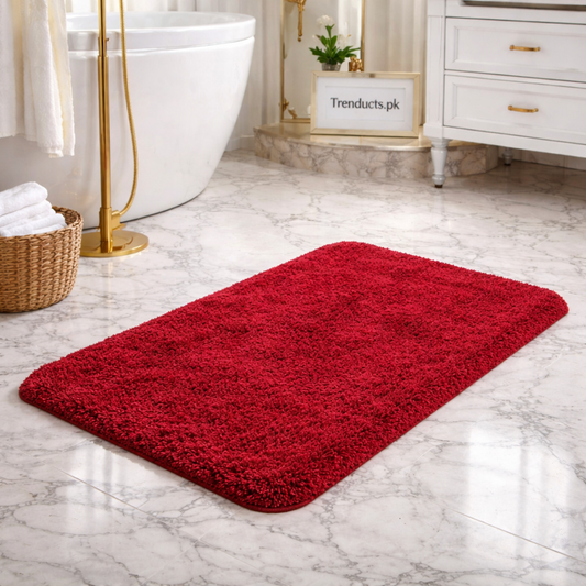 Comfort Shaggy Anti-Slip Bath Mat – Ultra-Soft & Super Absorbent