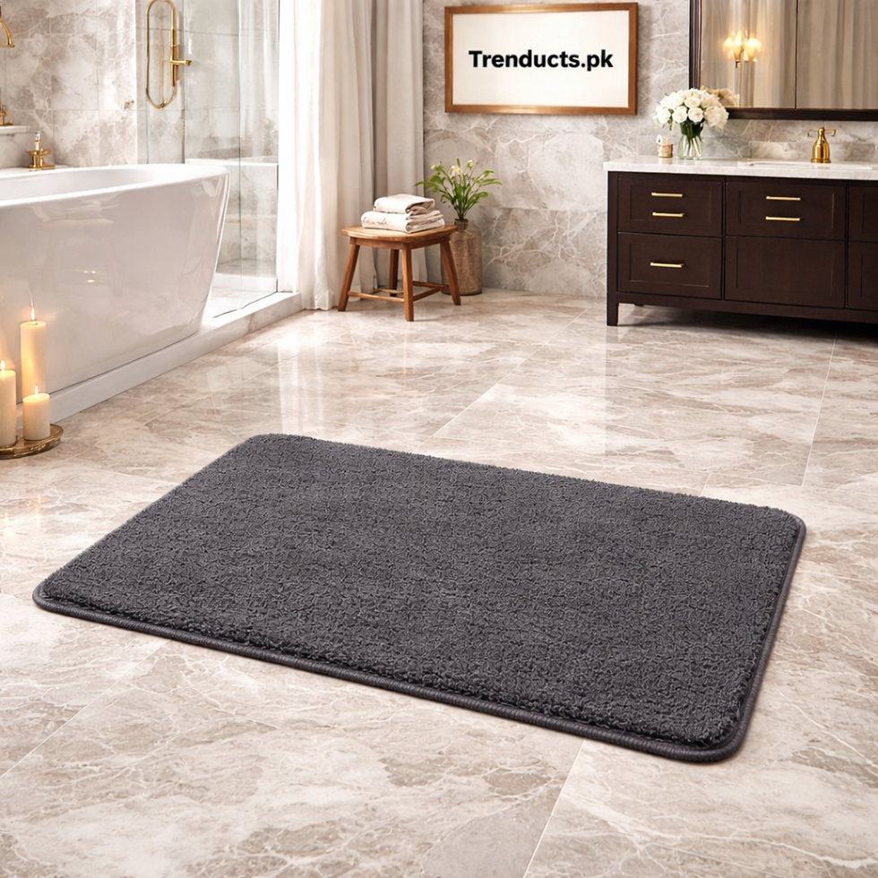 Comfort Shaggy Anti-Slip Bath Mat – Ultra-Soft & Super Absorbent