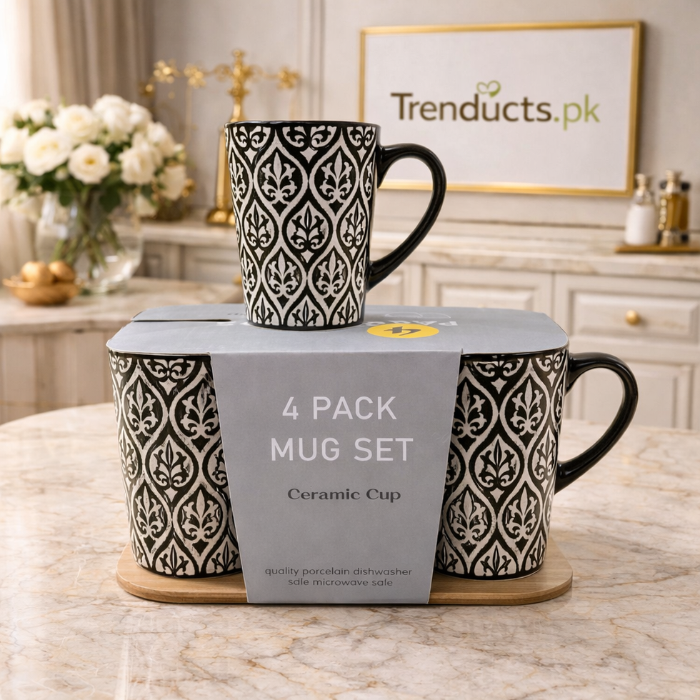 Premium 4-Piece Textured Ceramic Mug Set – Modern Nordic Coffee & Tea Cup Collection