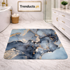 Modern Square-Edge Quick-Dry Bathroom Mat – Super Absorbent Anti-Slip Floor Rug