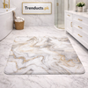 Modern Square-Edge Quick-Dry Bathroom Mat – Super Absorbent Anti-Slip Floor Rug