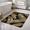 Modern Square-Edge Quick-Dry Bathroom Mat – Super Absorbent Anti-Slip Floor Rug