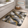 Modern Square-Edge Quick-Dry Bathroom Mat – Super Absorbent Anti-Slip Floor Rug