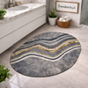 Luxury Oval Marble Pattern Bathroom Mat – Quick-Dry Super Absorbent Anti-Slip Rug
