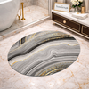 Luxury Oval Marble Pattern Bathroom Mat – Quick-Dry Super Absorbent Anti-Slip Rug
