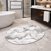 Luxury Oval Marble Pattern Bathroom Mat – Quick-Dry Super Absorbent Anti-Slip Rug
