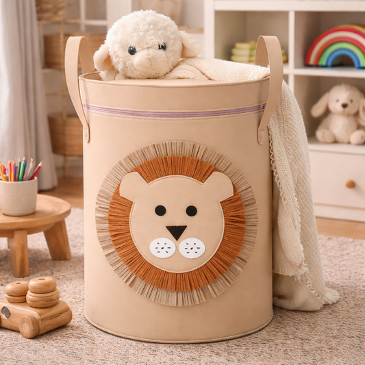 Cartoon Guardian Storage Vault - Large Capacity Foldable Organizer with Lid