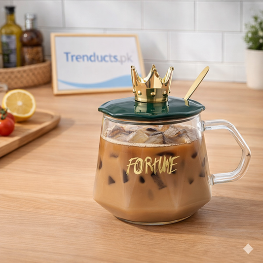 Advanced Glass Iced Coffee Mug: Premium Heat-Resistant