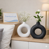 Minimalist Plastic Vase - Modern Shelf Decor (each)