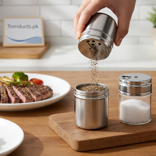 Rotating Pepper Shaker - 3 Setting Spice Dispenser