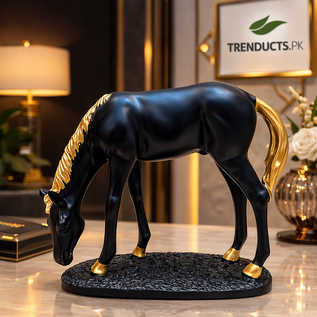 Imperial Dusk & Gold-Hoofed Stallion Decor