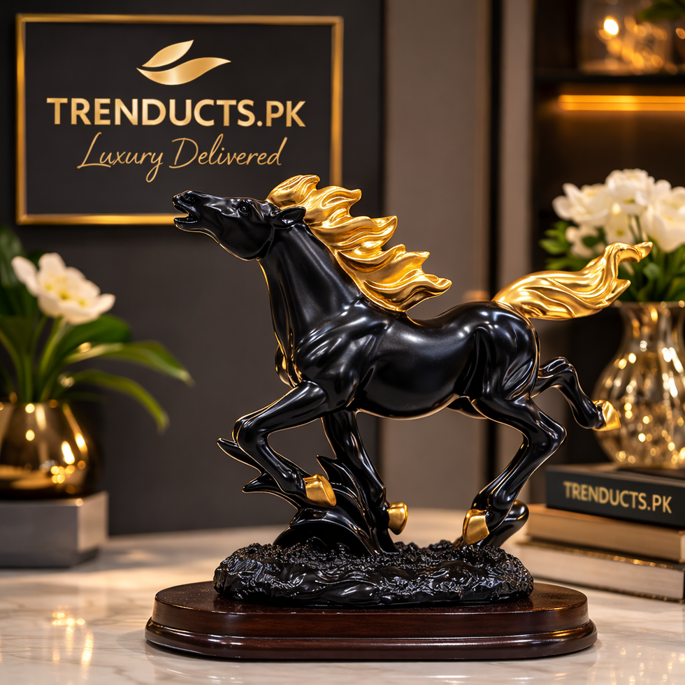 Victory Gallop Horse Figurine & Dynamic Symbol of Success