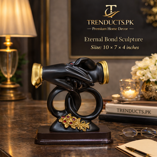Eternal Bond Sculpture – Abstract Art Home Decor