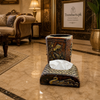 Luxurious Royal Dustbin & Tissue Box Set (2-Piece)