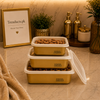 Premium 3-Piece Stainless Steel Storage Box Set