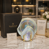 Handmade Irregular Glass Cake Serving Set – 7 Piece Collection