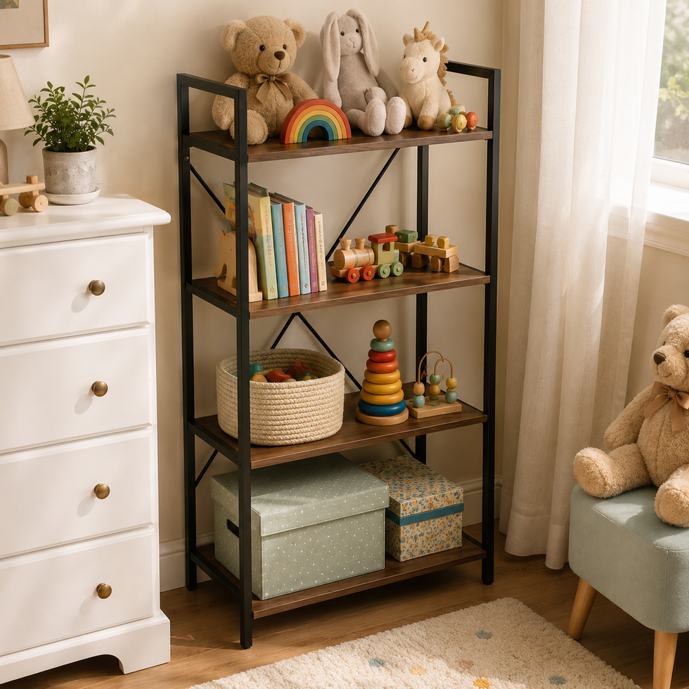 4-Tier Universal Storage Rack (Movable with Wheels)