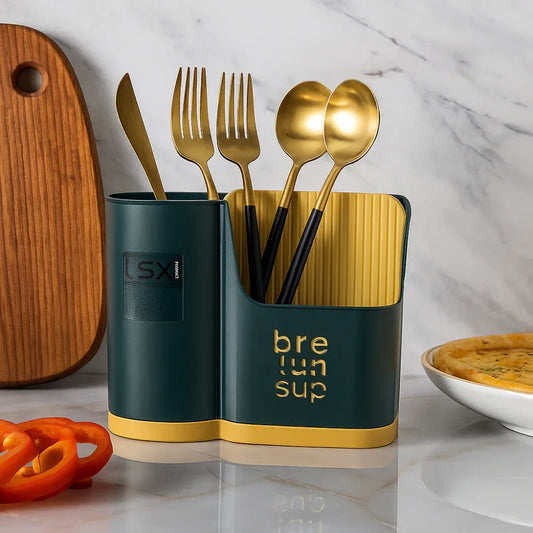 Plastic Cutlery Holder – Kitchen Spoon & Fork Organizer - Clarify.pk