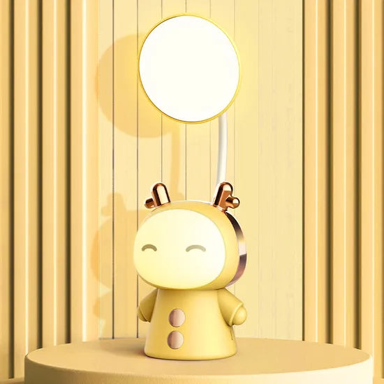 Cute Cartoon LED Kids Desk Lamp – Rechargeable Eye-Care Study Light