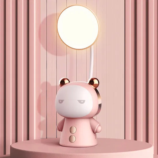 Cute Cartoon LED Kids Desk Lamp – Rechargeable Eye-Care Study Light