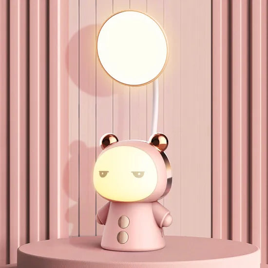 Cute Cartoon LED Kids Desk Lamp – Rechargeable Eye-Care Study Light