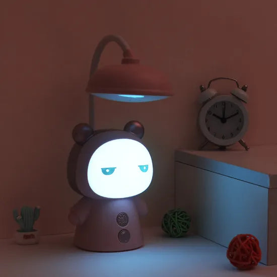 Cute Cartoon LED Kids Desk Lamp – Rechargeable Eye-Care Study Light