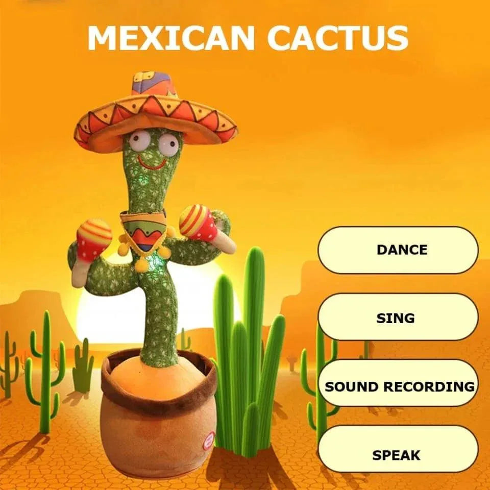 Dancing Cactus Toy - Interactive Talking Cactus for Kids - Clarify.pk