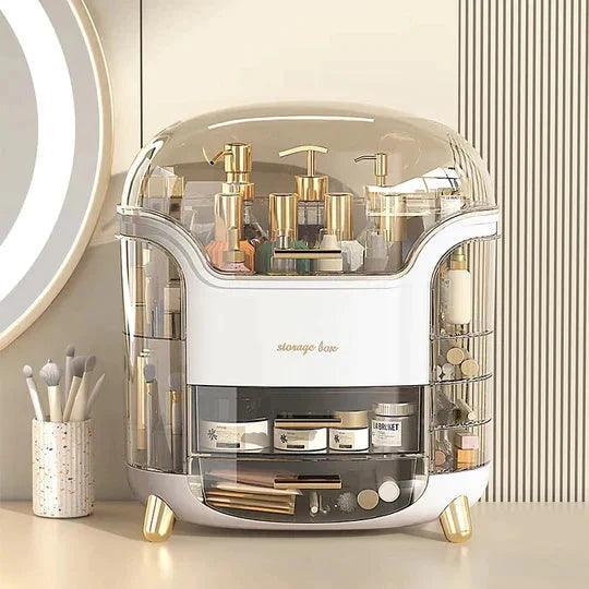 Luxury Cosmetic Organizer for Elegant Desktop Storage Solutions