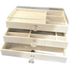 Acrylic Jewelry Organizer with 3 Drawers for Stylish Storage - Clarify.pk