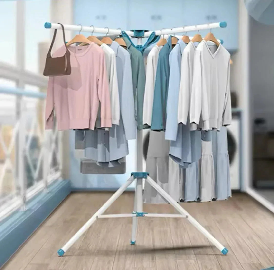 Laundry Clothes Drying Rack - Umbrella-Shaped Laundry Drying Rack - Clarify.pk