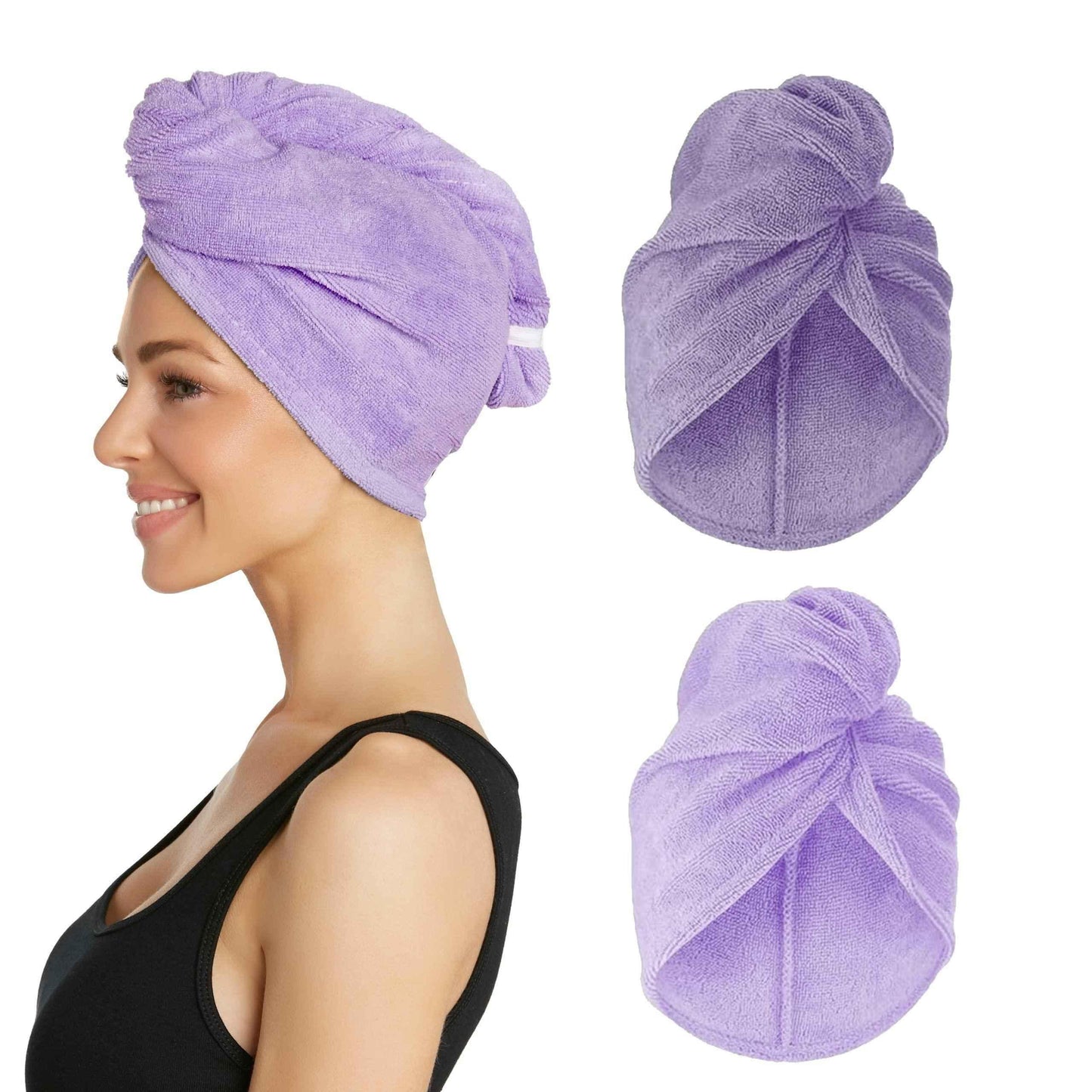 Drying Hair Towel Cap - Quick Drying Hair Wrap for Faster Drying and Hair Care - Clarify.pk