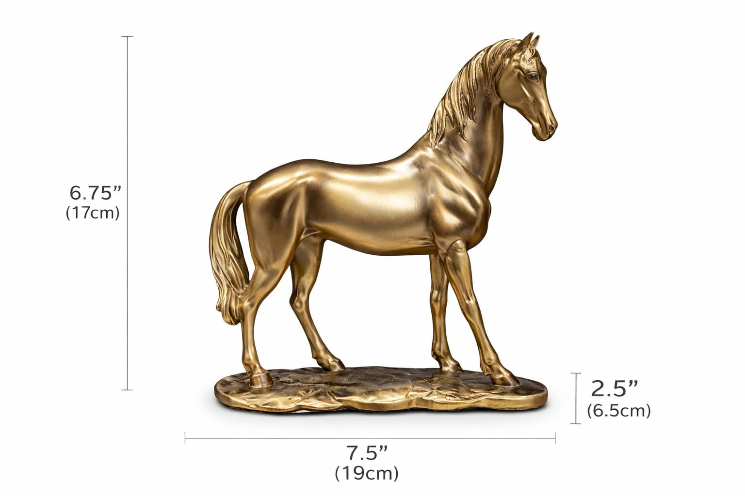 Royal Majesty Golden Horse Sculpture