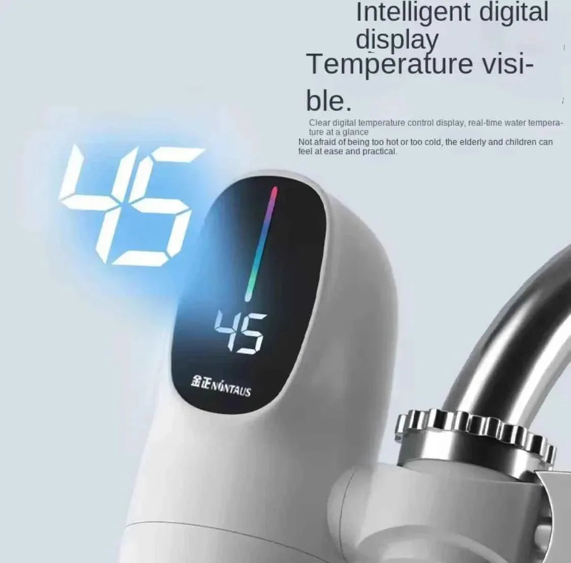 Digital Display Kitchen Faucet Adapter 3000W for Instant Hot Water