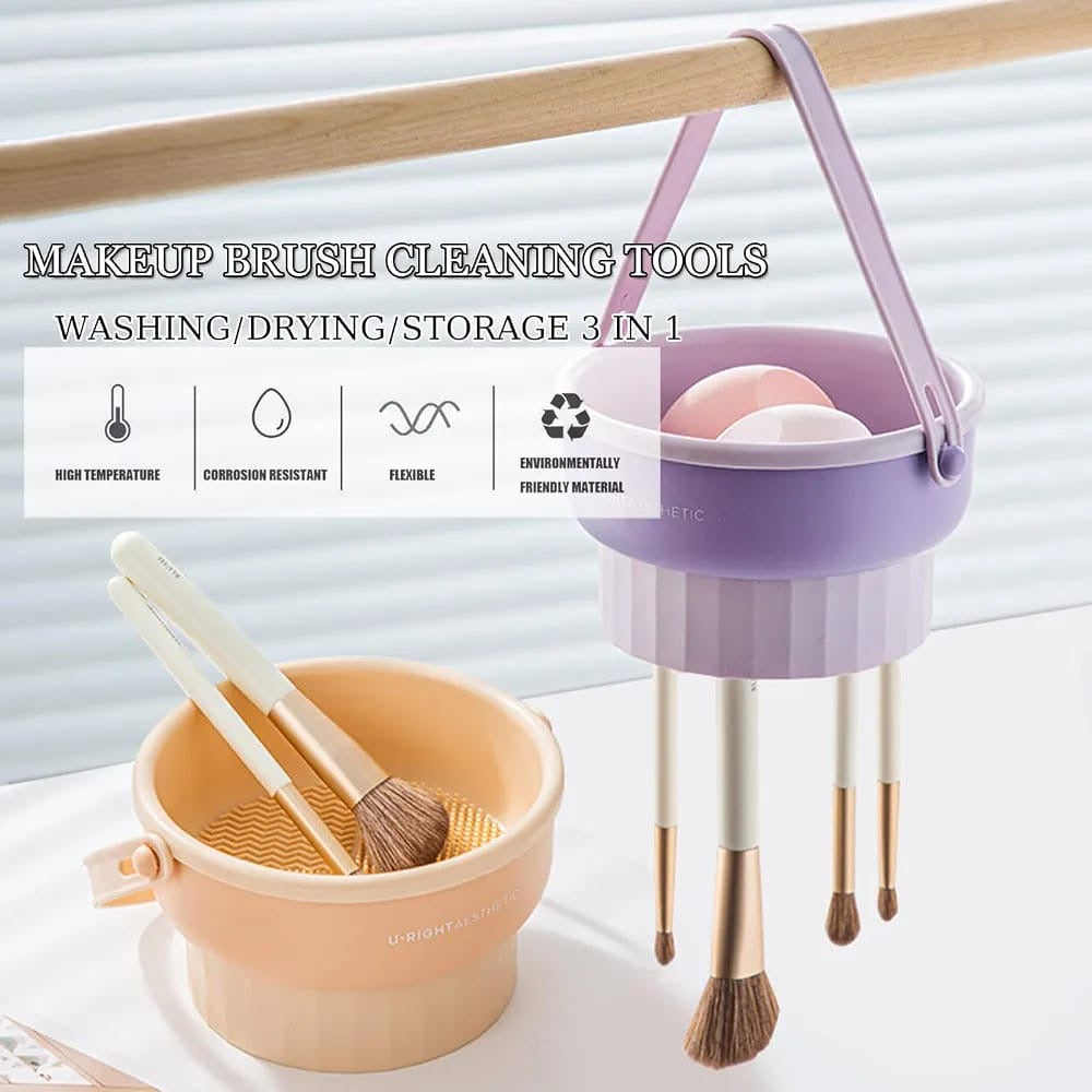 3-in-1 Makeup Brush Cleaner, Dryer & Storage Bowl