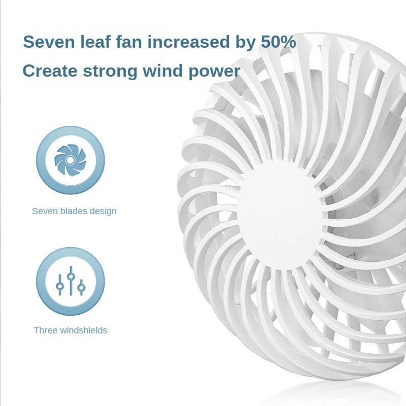 Rechargeable Neck Fan - Portable Dual Head Hands-Free Cooling Fan