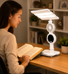 5-in-1 LED Fan Desk Lamp with Phone Holder - Rechargeable