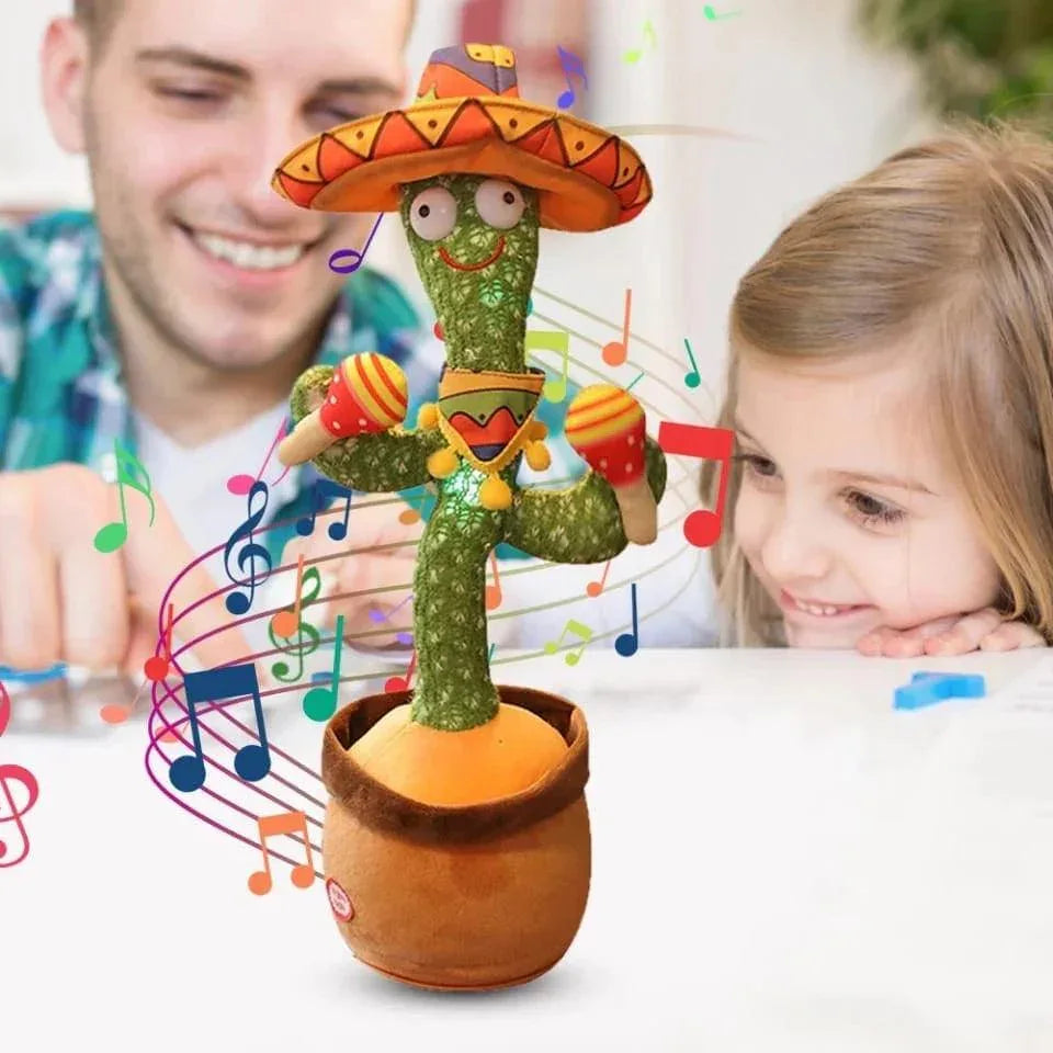 Dancing Cactus Toy - Interactive Talking Cactus for Kids - Clarify.pk