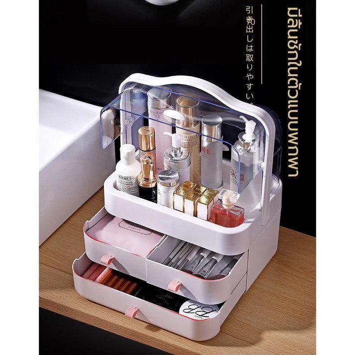 Cosmetic Organizer with Drawers: 3-Drawer Makeup Storage Solution - Clarify.pk