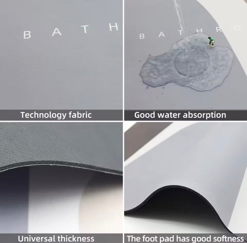 Flower Shaped Anti-Slip Bath Mat - Soft Absorbent Bathroom Rug