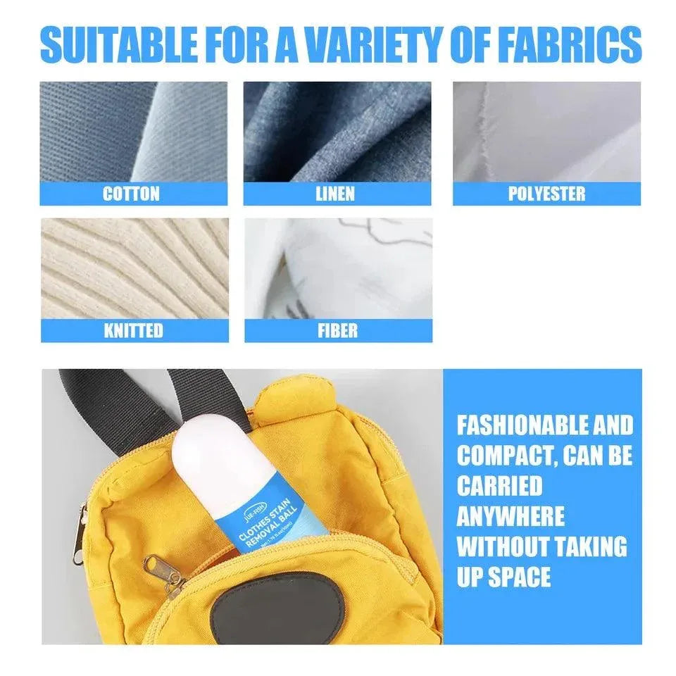 Portable Stain Remover - Rolling Bead Stain Remover for Easy Cleaning and Travel - Clarify.pk