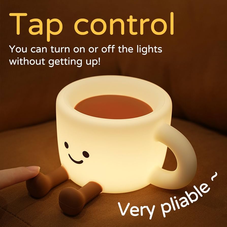 Rechargeable Coffee Cup Silicone Night Lamp