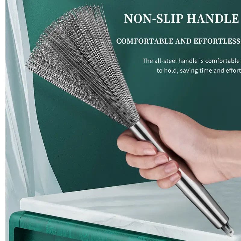 Stainless Steel Pot Brush - Long Handle Kitchen Scrubber
