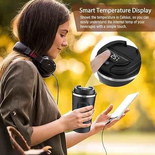 Temperature Control Smart Digital Coffee Mug with Digital Display - Clarify.pk